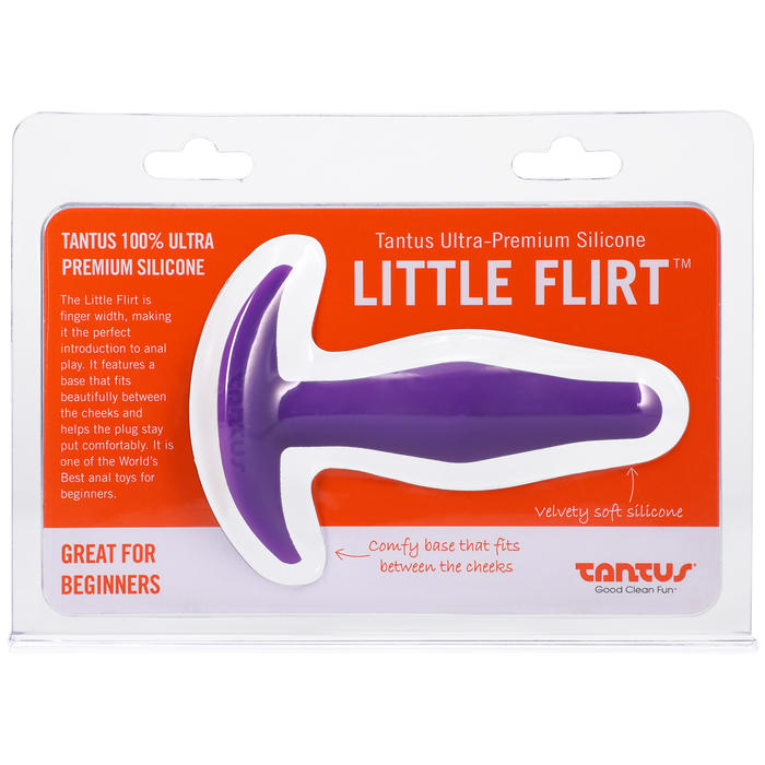 Tantus Silicone Little Flirt Butt Plug Purple Haze