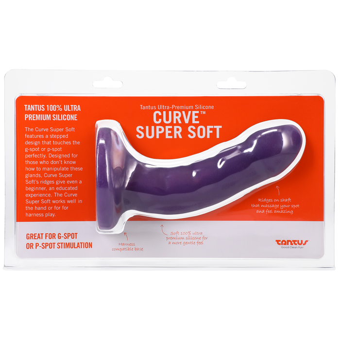Silicone Curve Dildo Amethyst