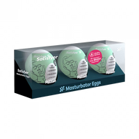 Masturbator Egg 3er Set (Riffle) Light Green